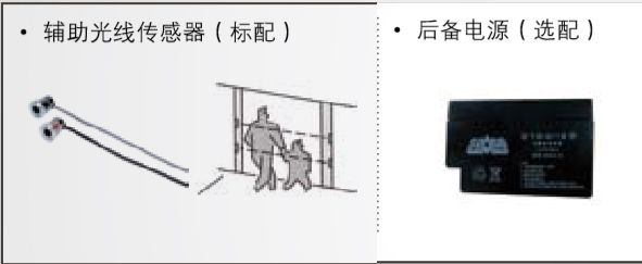 附加功能（備用電源、輔助光線傳感器）